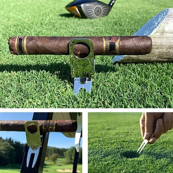 Golf Divot Tool with Ball Marker and Cigar Holder - Golf Divot Tool with Ball Marker and Cigar Holder - Image 8 of 8