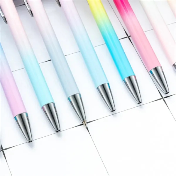 Gradient Color Ballpoint Pen with Metal Clip - Gradient Color Ballpoint Pen with Metal Clip - Image 3 of 6