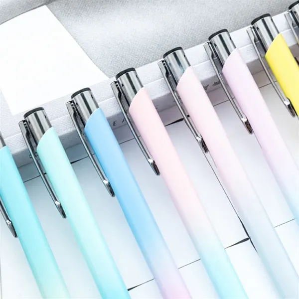Gradient Color Ballpoint Pen with Metal Clip - Gradient Color Ballpoint Pen with Metal Clip - Image 4 of 6