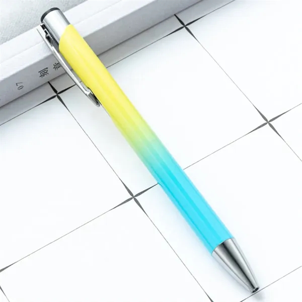 Gradient Color Ballpoint Pen with Metal Clip - Gradient Color Ballpoint Pen with Metal Clip - Image 5 of 6
