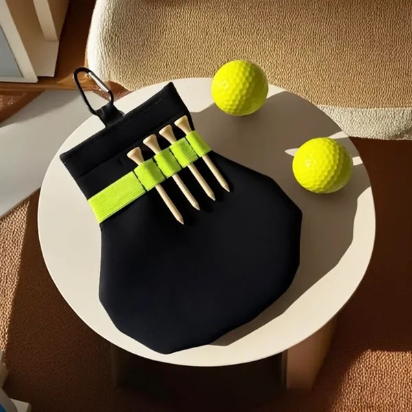 Golf Tee Holder Pouch with Hook - Golf Tee Holder Pouch with Hook - Image 5 of 6