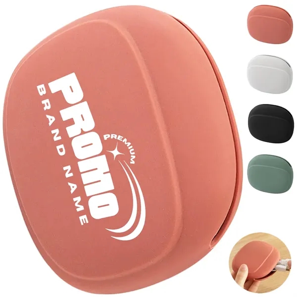 Silicone Cable Organizer Case for Earbuds and Charging Wires - Silicone Cable Organizer Case for Earbuds and Charging Wires - Image 0 of 6