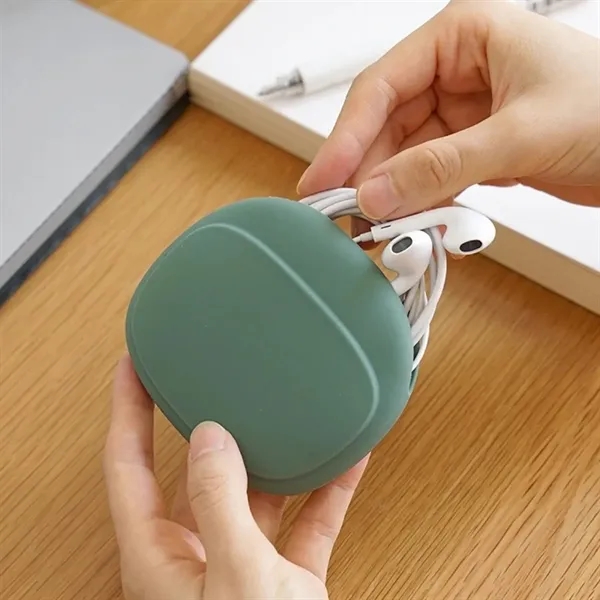 Silicone Cable Organizer Case for Earbuds and Charging Wires - Silicone Cable Organizer Case for Earbuds and Charging Wires - Image 3 of 6