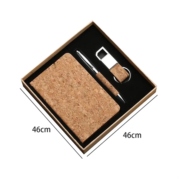 Cork Eco Gift Set with Notebook Pen and Keychain - Cork Eco Gift Set with Notebook Pen and Keychain - Image 1 of 5
