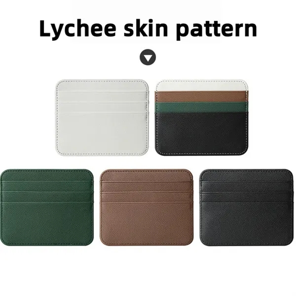 Ultra Thin Double-sided Leather Card Sleeve - Ultra Thin Double-sided Leather Card Sleeve - Image 1 of 5