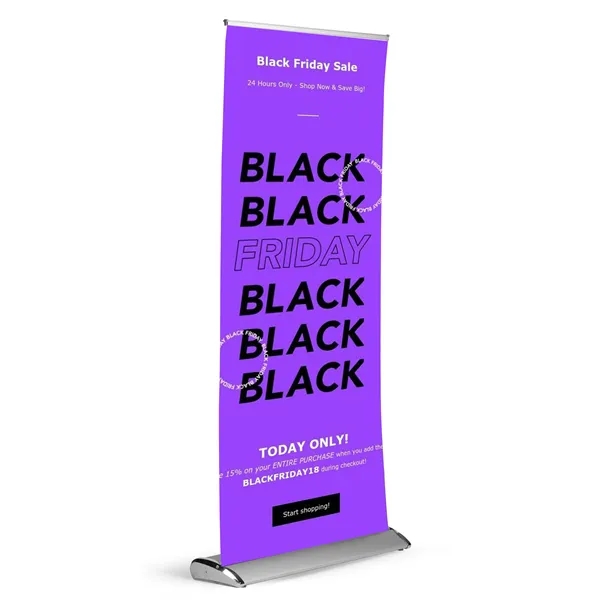 Premium Retractable Banner - 34"w x 79"h - Premium Retractable Banner - 34"w x 79"h - Image 0 of 0