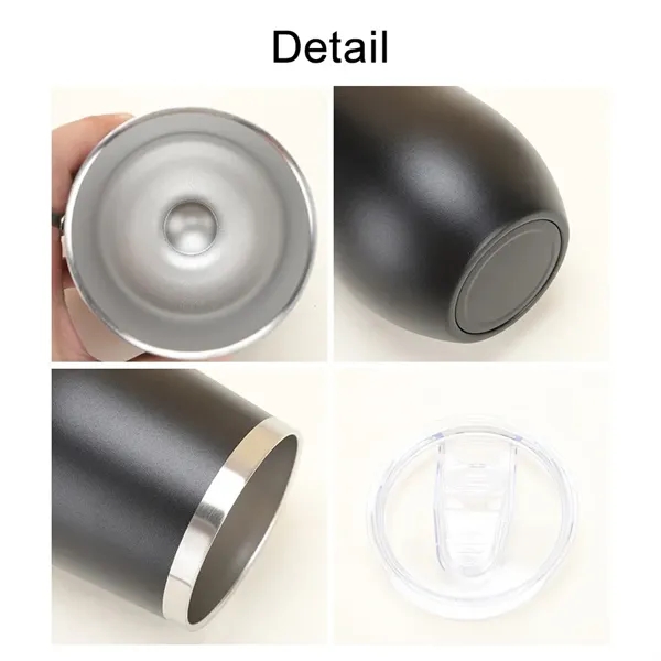 12oz Wine Tumbler Glasses with Lid - 12oz Wine Tumbler Glasses with Lid - Image 3 of 6