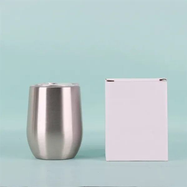 12oz Wine Tumbler Glasses with Lid - 12oz Wine Tumbler Glasses with Lid - Image 4 of 6