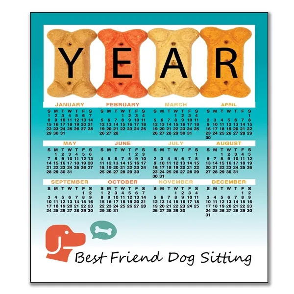 3.5" x 4" Small Magnetic Calendar 30 Mil - 3.5" x 4" Small Magnetic Calendar 30 Mil - Image 0 of 10