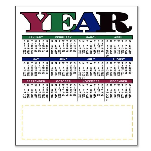 3.5" x 4" Small Magnetic Calendar 30 Mil - 3.5" x 4" Small Magnetic Calendar 30 Mil - Image 9 of 10