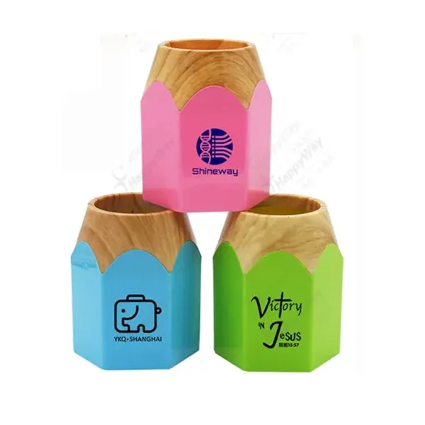 Custom Logo Pen Holder - Custom Logo Pen Holder - Image 0 of 2