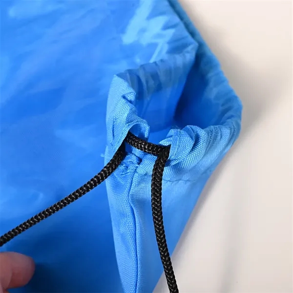 13.4x16.5 inch 210D Polyester Drawstring Backpack Bag - 13.4x16.5 inch 210D Polyester Drawstring Backpack Bag - Image 2 of 20