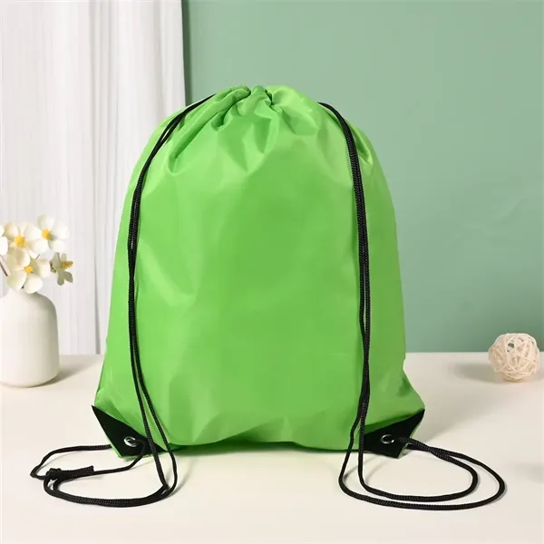 13.4x16.5 inch 210D Polyester Drawstring Backpack Bag - 13.4x16.5 inch 210D Polyester Drawstring Backpack Bag - Image 15 of 20