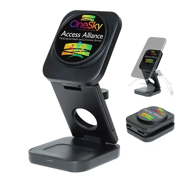 Ampstation 3-in-1 15W Wireless Charging Station