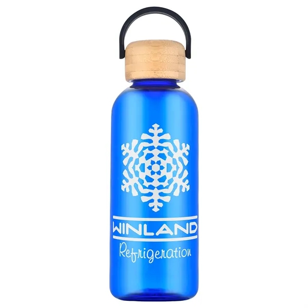 Custom Sanzio 21 oz RPET Bottle with Bamboo Lid