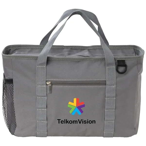 Soft Pack Insulated Cooler Lunch Bag with Zipper Pockets