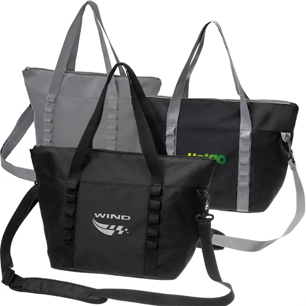 Insulated Lunch Bag with Crossbody Strap and Pockets