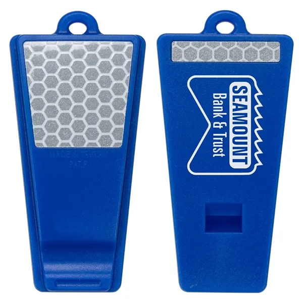Custom Safety First Reflective Whistle