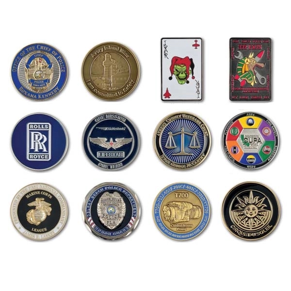 Custom Struck Brass Coins - Double Sided, 1 3/4" - Custom Struck Brass Coins - Double Sided, 1 3/4" - Image 1 of 2