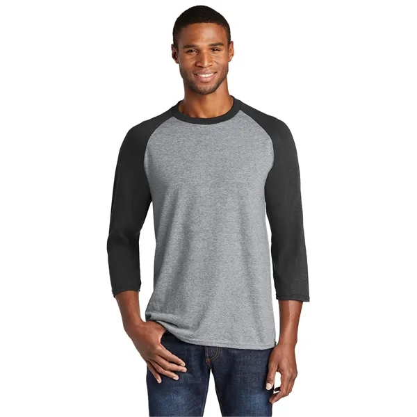 Port & Co Core Blend 3/4-Sleeve Raglan Tee. - Port & Co Core Blend 3/4-Sleeve Raglan Tee. - Image 0 of 29