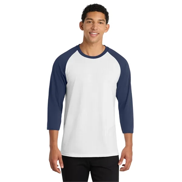 Port & Co Core Blend 3/4-Sleeve Raglan Tee. - Port & Co Core Blend 3/4-Sleeve Raglan Tee. - Image 13 of 29