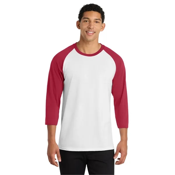 Port & Co Core Blend 3/4-Sleeve Raglan Tee. - Port & Co Core Blend 3/4-Sleeve Raglan Tee. - Image 18 of 29