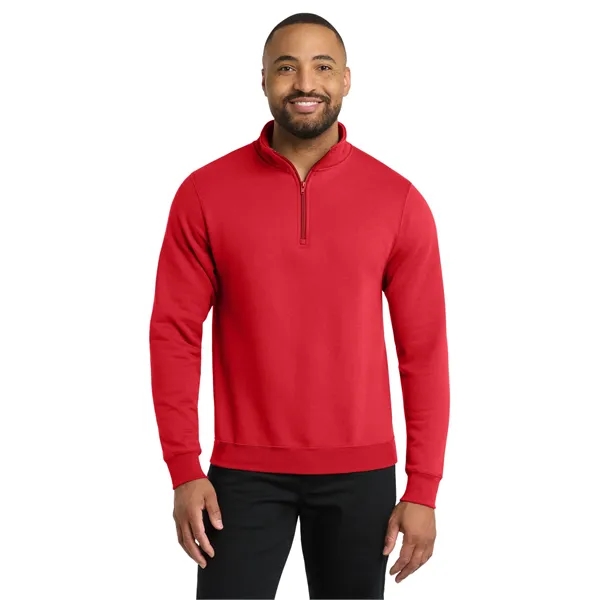 Port & Co Core Fleece 1/4-Zip Pullover Sweatshirt - Port & Co Core Fleece 1/4-Zip Pullover Sweatshirt - Image 45 of 49