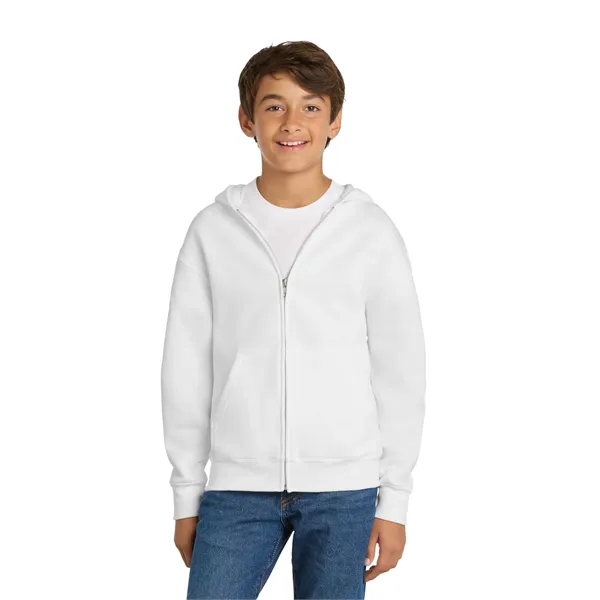 Port & Co Youth Core Fleece Full-Zip Hooded Sweatshirt. - Port & Co Youth Core Fleece Full-Zip Hooded Sweatshirt. - Image 80 of 84