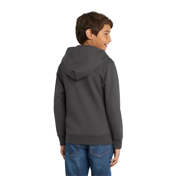 Port & Co Youth Core Fleece Full-Zip Hooded Sweatshirt. - Port & Co Youth Core Fleece Full-Zip Hooded Sweatshirt. - Image 16 of 84
