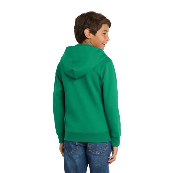Port & Co Youth Core Fleece Full-Zip Hooded Sweatshirt. - Port & Co Youth Core Fleece Full-Zip Hooded Sweatshirt. - Image 36 of 84