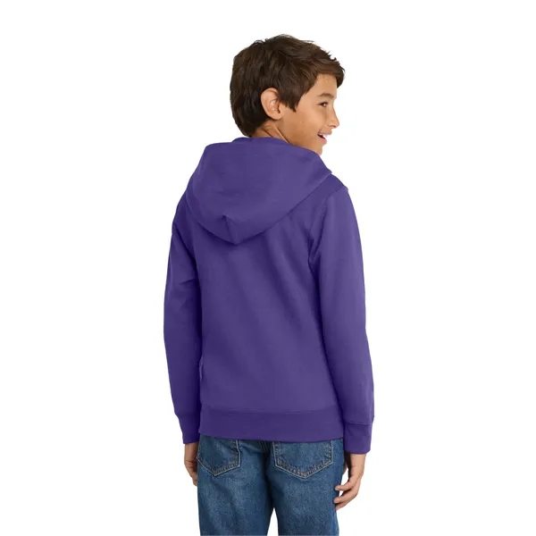 Port & Co Youth Core Fleece Full-Zip Hooded Sweatshirt. - Port & Co Youth Core Fleece Full-Zip Hooded Sweatshirt. - Image 61 of 84