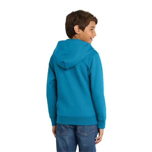 Port & Co Youth Core Fleece Full-Zip Hooded Sweatshirt. - Port & Co Youth Core Fleece Full-Zip Hooded Sweatshirt. - Image 51 of 84