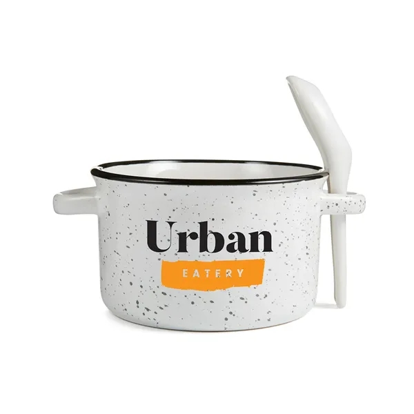Campfire 20 oz Ceramic Soup Bowl With Spoon - Campfire 20 oz Ceramic Soup Bowl With Spoon - Image 7 of 8
