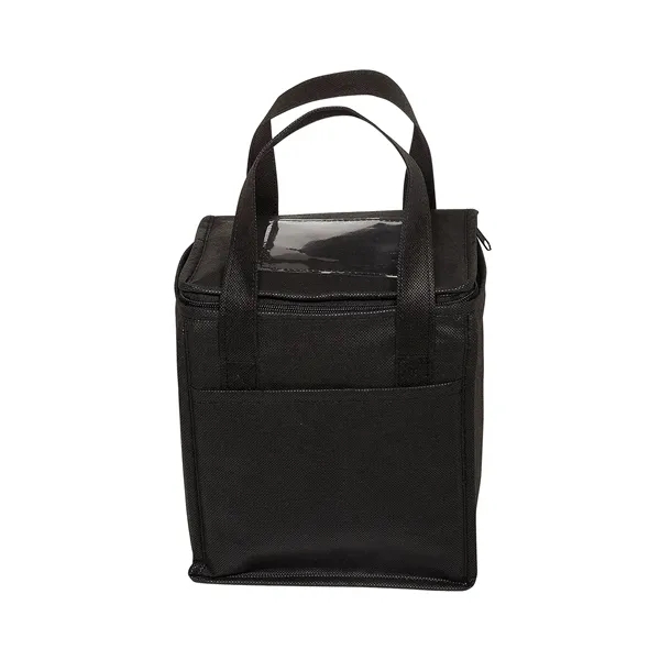 Non-Woven Cubic Lunch Cooler Bag With ID Slot - Non-Woven Cubic Lunch Cooler Bag With ID Slot - Image 1 of 7