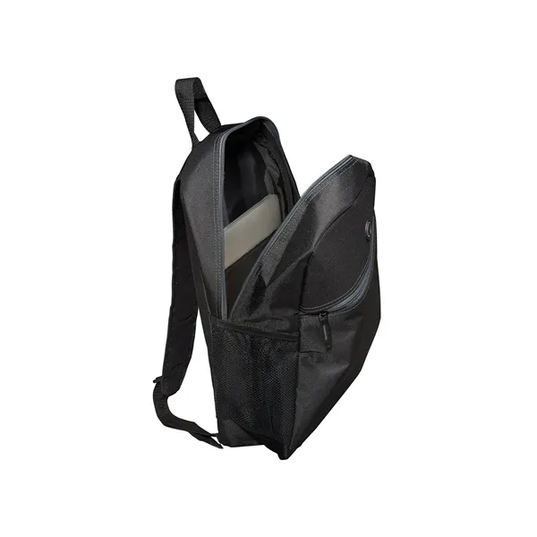 Front Zipper Color Laptop Backpack - Front Zipper Color Laptop Backpack - Image 3 of 5