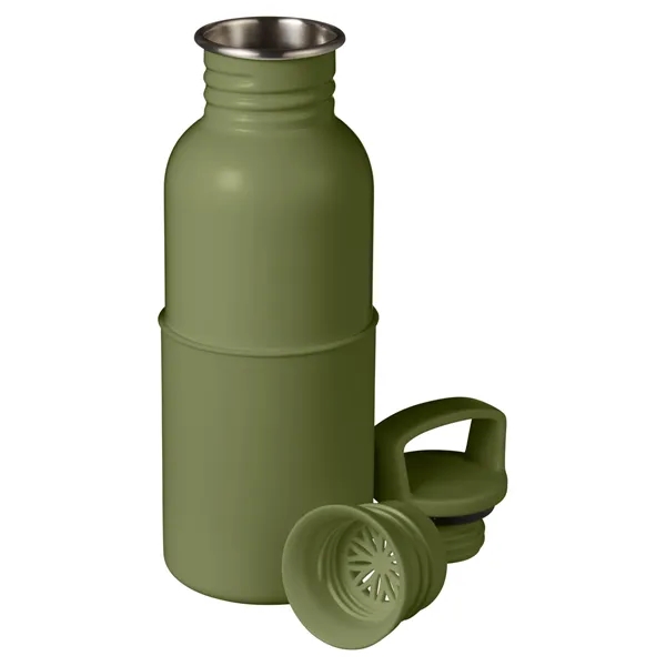 20 oz Maya Stainless Steel Water Bottle - 20 oz Maya Stainless Steel Water Bottle - Image 3 of 8