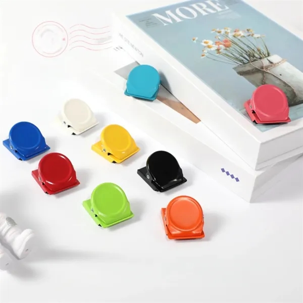 Magnet Clip Metal Refrigerator With Colored Iron Clip 2-in-1 - Magnet Clip Metal Refrigerator With Colored Iron Clip 2-in-1 - Image 3 of 5