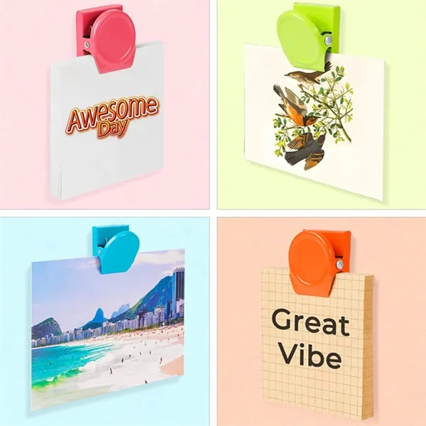 Magnet Clip Metal Refrigerator With Colored Iron Clip 2-in-1 - Magnet Clip Metal Refrigerator With Colored Iron Clip 2-in-1 - Image 4 of 5