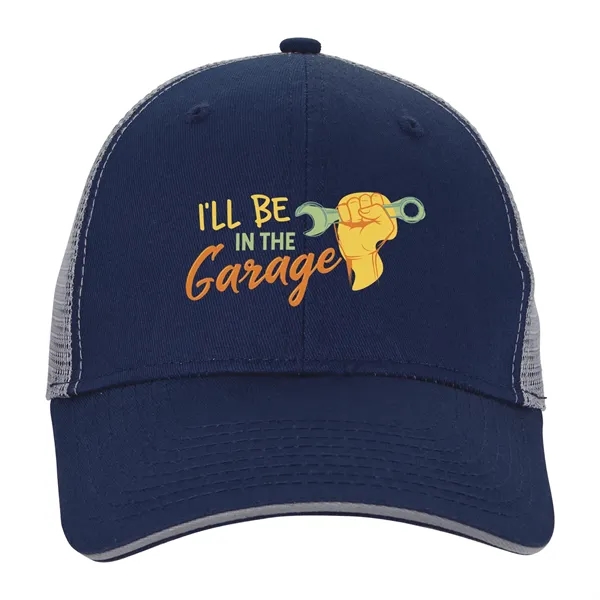 Roadster Trucker Cap with Sandwich - Roadster Trucker Cap with Sandwich - Image 8 of 9