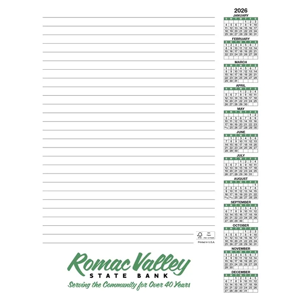 Skinner & Kennedy™ Scratch Pad Calendar - Skinner & Kennedy™ Scratch Pad Calendar - Image 2 of 2