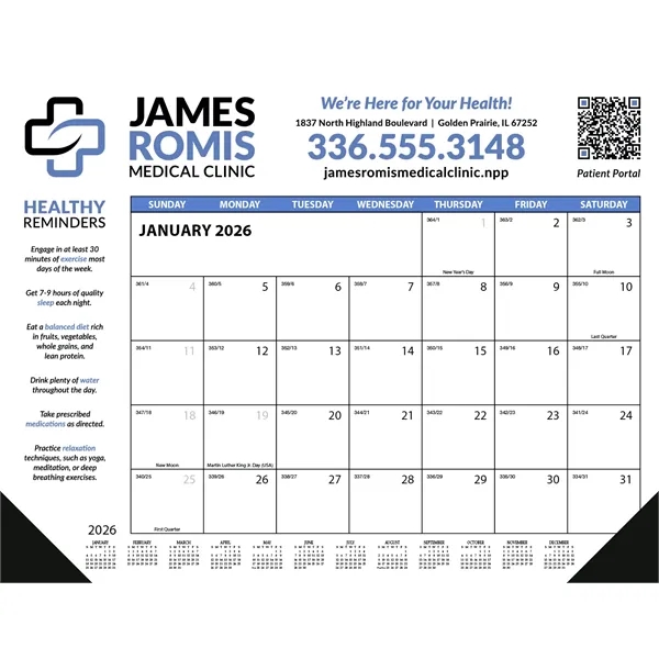 Skinner & Kennedy™ Desk Pad Calendar - Skinner & Kennedy™ Desk Pad Calendar - Image 2 of 6
