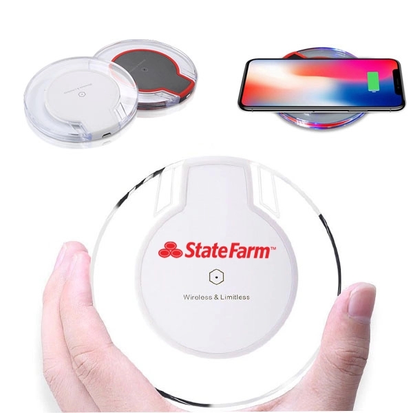 Round Qi Wireless Charging Pad - Round Qi Wireless Charging Pad - Image 0 of 2