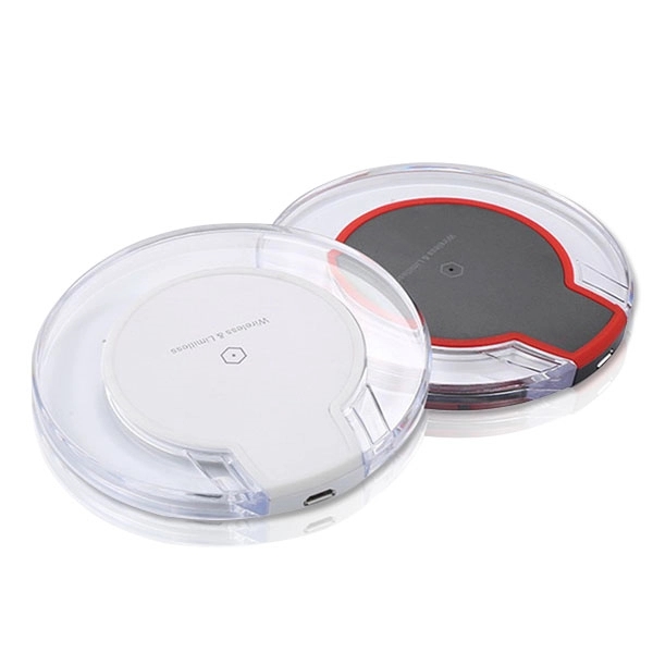 Round Qi Wireless Charging Pad - Round Qi Wireless Charging Pad - Image 1 of 2