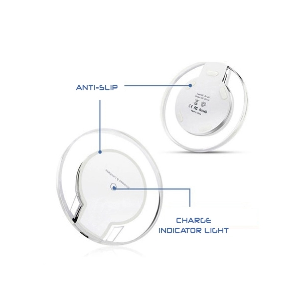Round Qi Wireless Charging Pad - Round Qi Wireless Charging Pad - Image 2 of 2