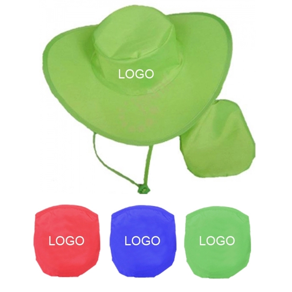 Promotional Foldable Cowboy Hat With Pouch - Promotional Foldable Cowboy Hat With Pouch - Image 0 of 5