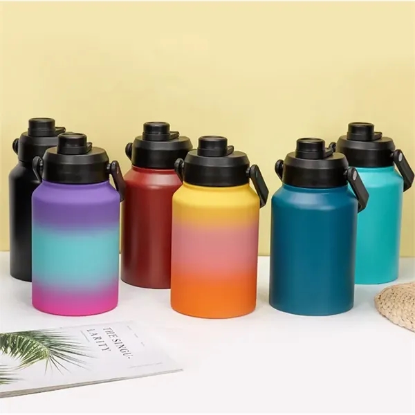 64 oz. Stainless Steel Insulated Water Bottles With Handle - 64 oz. Stainless Steel Insulated Water Bottles With Handle - Image 3 of 5