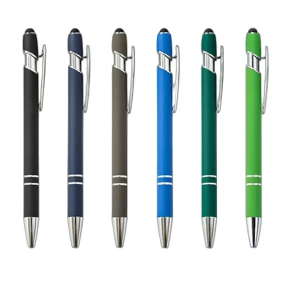 Aluminum Soft Touch Stylus Ballpoint Pen - Aluminum Soft Touch Stylus Ballpoint Pen - Image 3 of 7