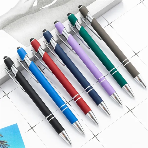 Aluminum Soft Touch Stylus Ballpoint Pen - Aluminum Soft Touch Stylus Ballpoint Pen - Image 7 of 7