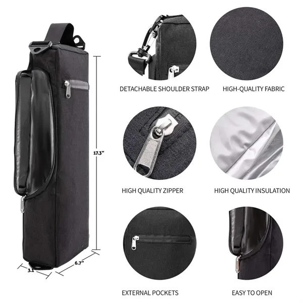 Outdoor Golf Wine and Beverage Cooler Bag with Handle - Outdoor Golf Wine and Beverage Cooler Bag with Handle - Image 1 of 7