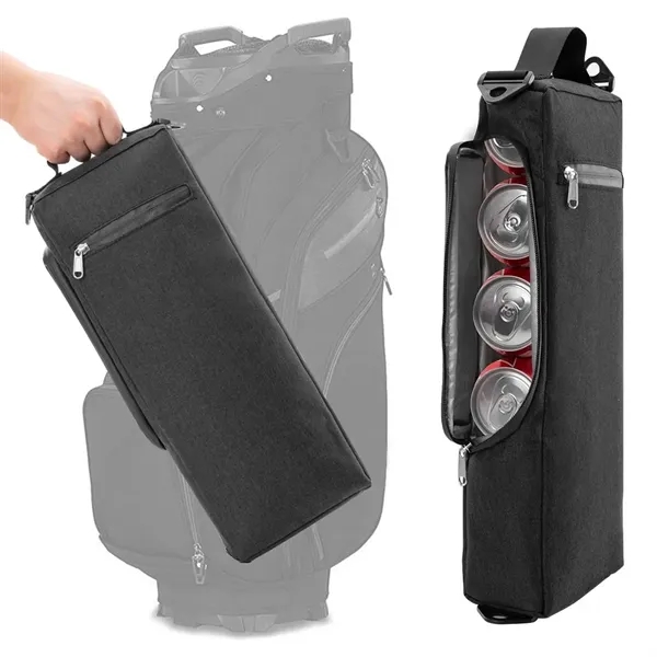 Outdoor Golf Wine and Beverage Cooler Bag with Handle - Outdoor Golf Wine and Beverage Cooler Bag with Handle - Image 4 of 7